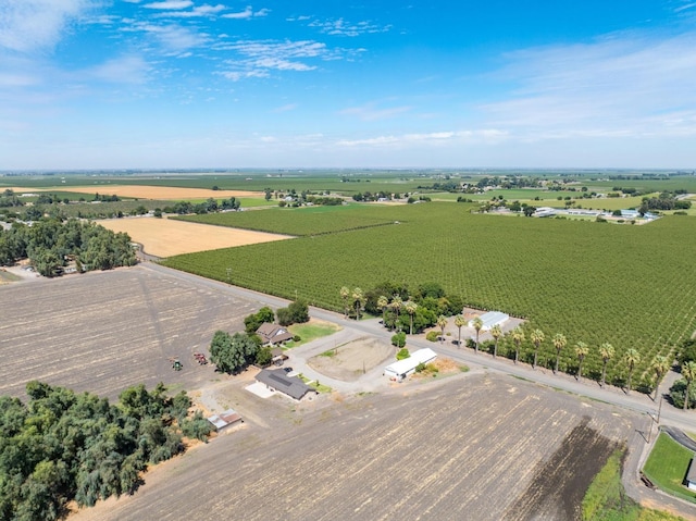 aerial view featuring a rural view