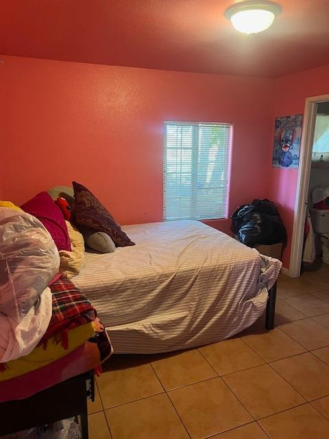 view of tiled bedroom