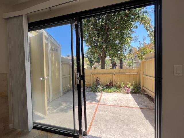 view of doorway to outside