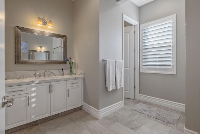 bathroom with vanity