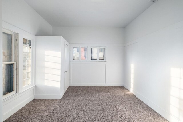 unfurnished room featuring carpet and a healthy amount of sunlight