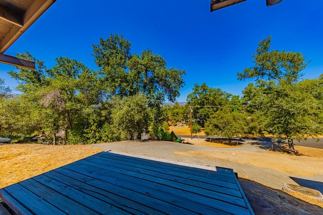 view of patio with a wooden deck