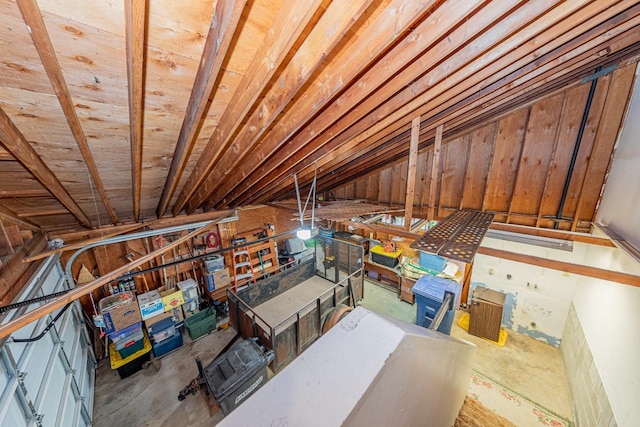 view of attic