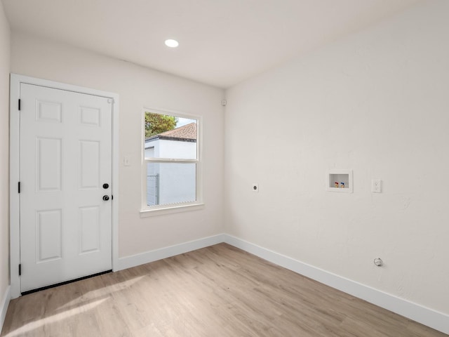 entryway featuring light wood-type flooring