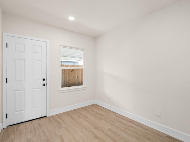 foyer featuring light hardwood / wood-style flooring