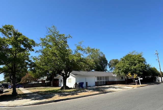 ranch-style house with a garage