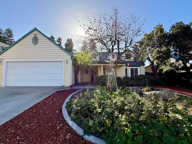 single story home featuring a garage