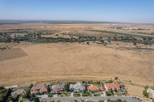 bird's eye view with a rural view