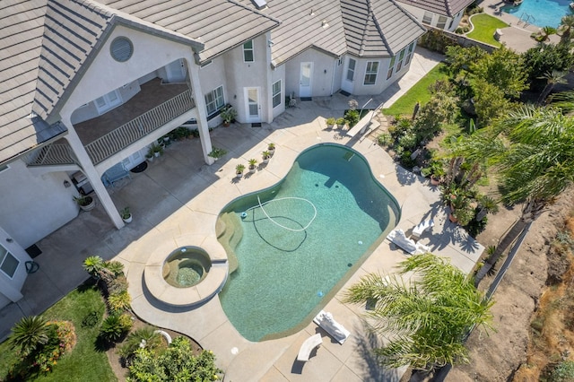 birds eye view of property