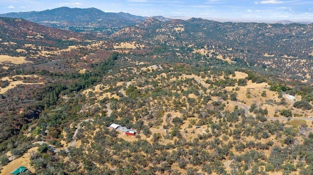 bird's eye view featuring a mountain view