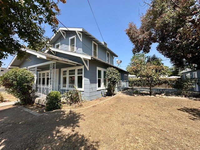 exterior space featuring a porch