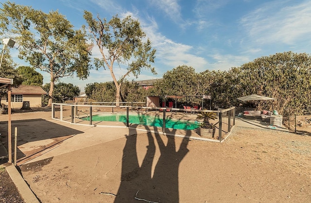 view of pool with a patio area