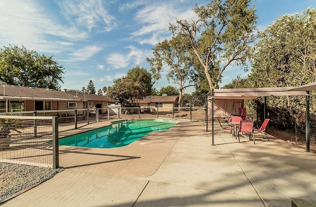 view of pool with a patio area