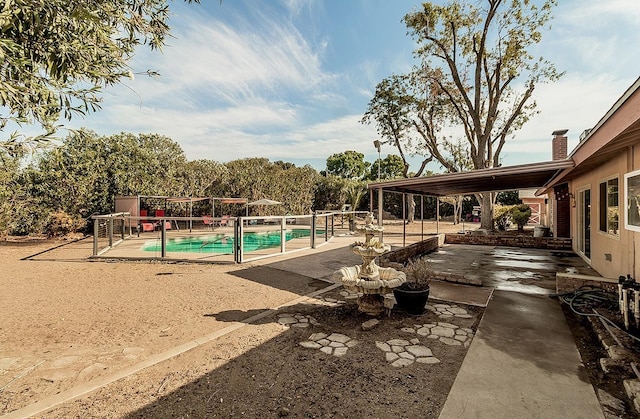 view of pool with a patio