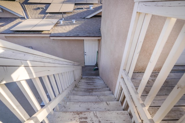 view of stairs