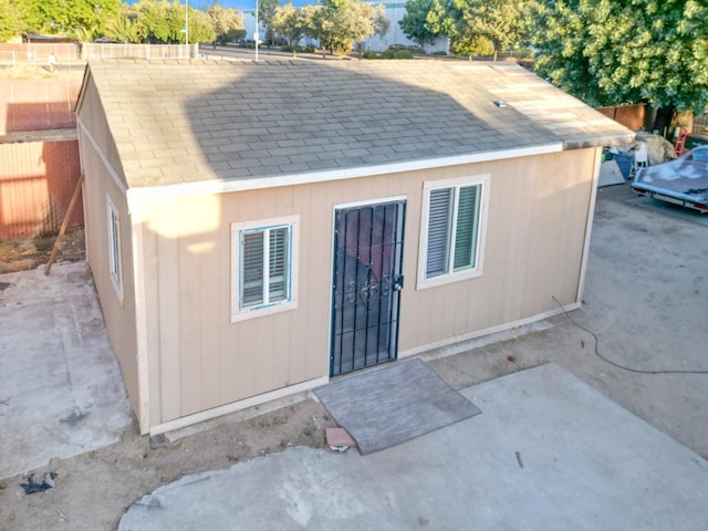 view of outbuilding