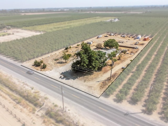 drone / aerial view with a rural view