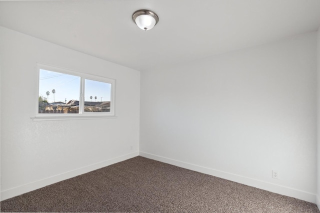 view of carpeted empty room