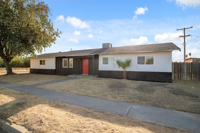 view of ranch-style home