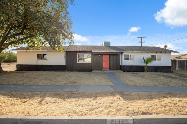 view of ranch-style home