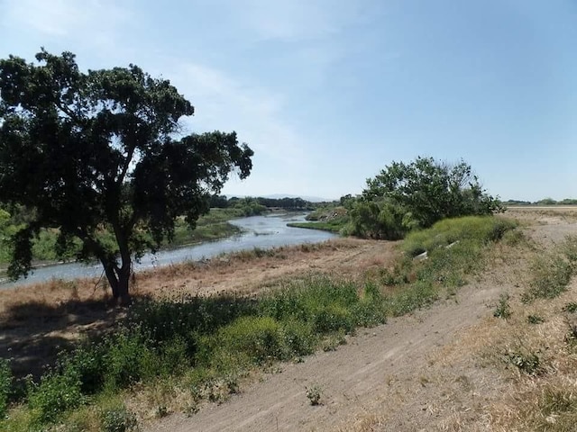 exterior space featuring a water view