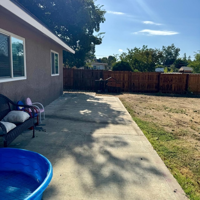 exterior space featuring fence