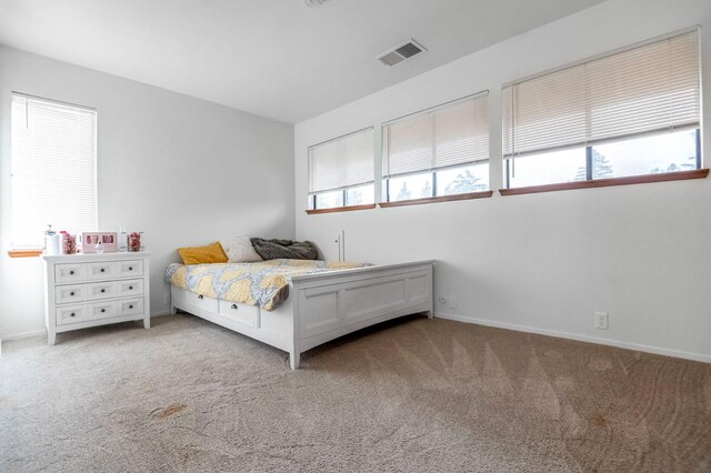 unfurnished bedroom with carpet floors