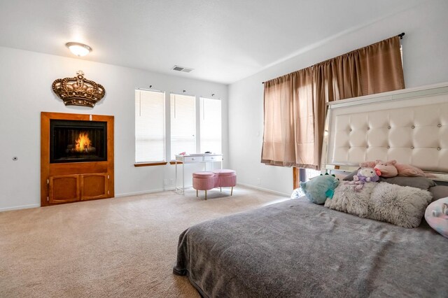 bedroom featuring carpet flooring