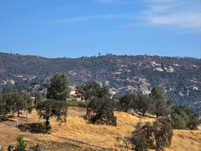 property view of mountains with a rural view