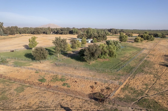 drone / aerial view featuring a rural view