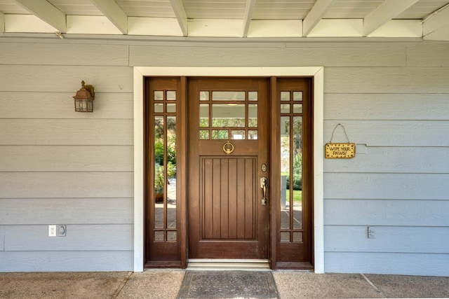 view of entrance to property