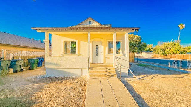 view of rear view of property