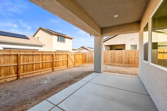 view of patio / terrace featuring a fenced backyard