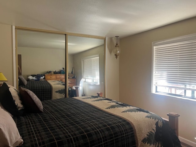 bedroom with a closet