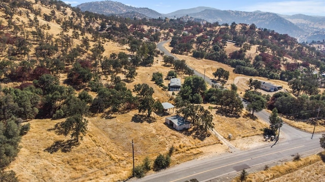 aerial view featuring a mountain view