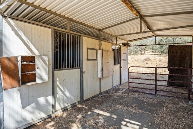 view of stable