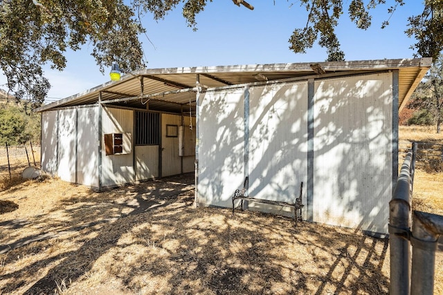 view of outbuilding