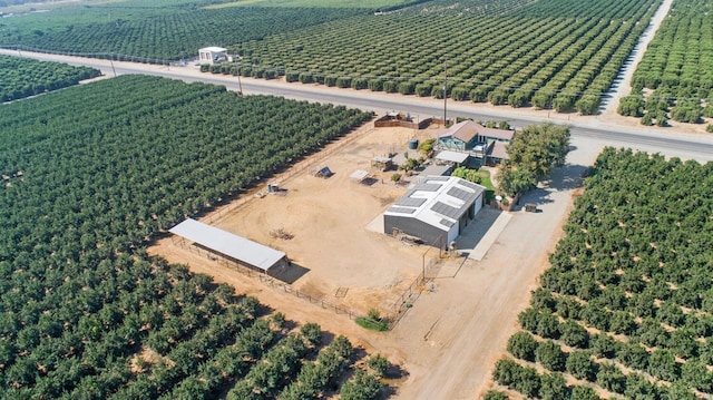 drone / aerial view with a rural view