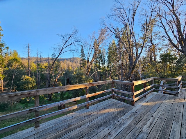 view of wooden terrace