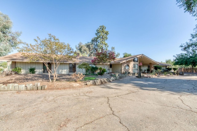 view of ranch-style home