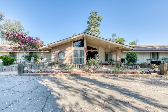 view of ranch-style home