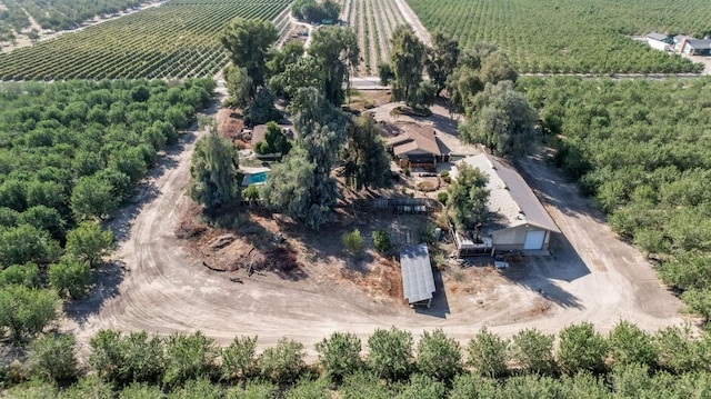 aerial view featuring a rural view