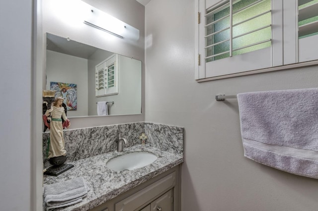 bathroom with vanity