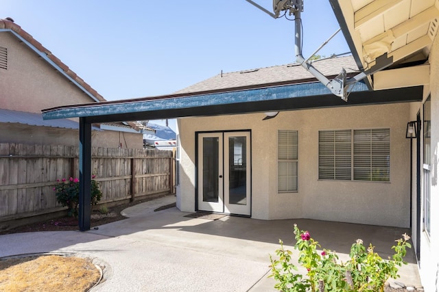 exterior space with a patio area