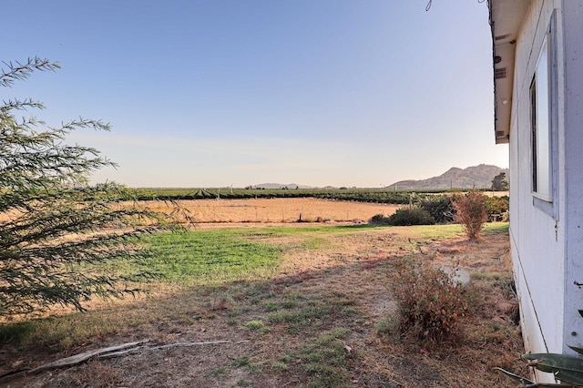 3363 S Anchor Ave, Orange Cove, CA 93646 - view of yard featuring a rural view and a mountain view