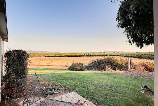 3363 S Anchor Ave, Orange Cove, CA 93646 - view of yard with a rural view and a mountain view