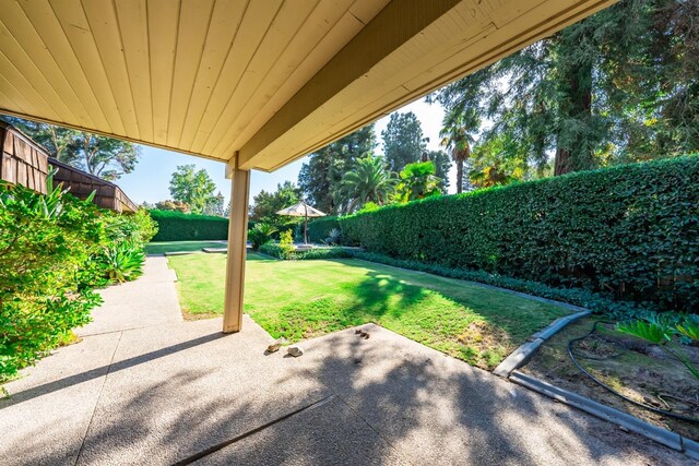 view of patio / terrace with fence