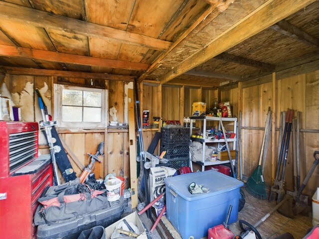 view of storage room