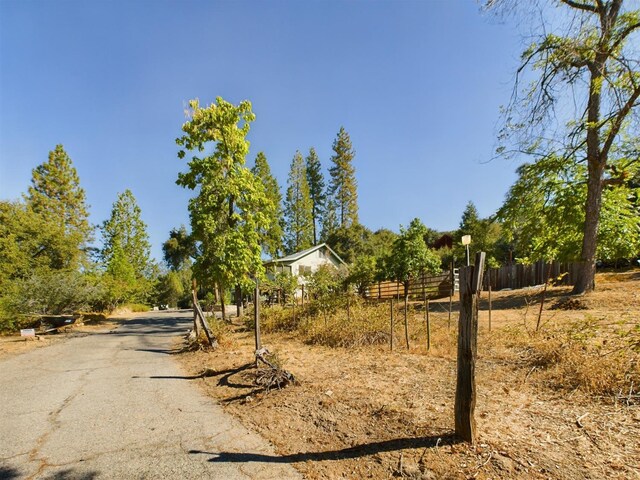 view of road featuring a rural view