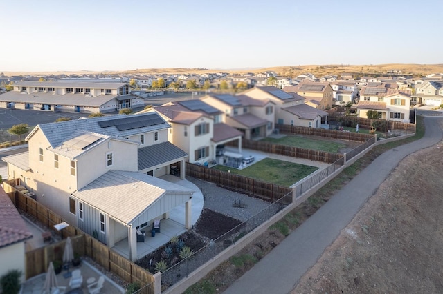 bird's eye view featuring a residential view